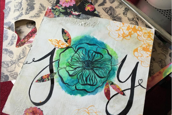 Joy Mixed Media Art
