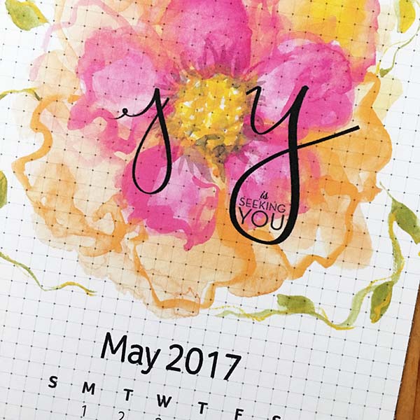 May 2017 Planner Calendar
