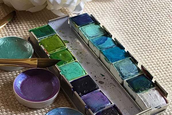 These colors are making me so happy, you? The blues and purples and their companion greens. Oh Prima you have created some lovely colors.