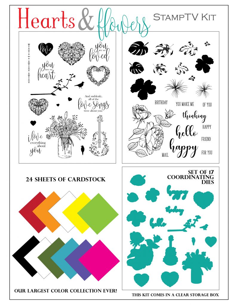 Hearts and Flowers StampTV Kit