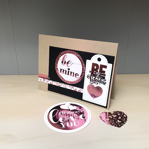 Be My Valentine Foil Card