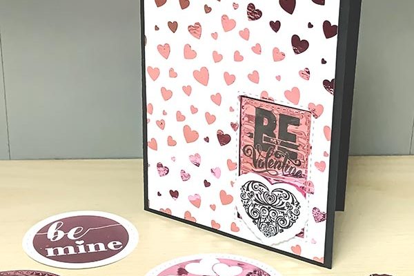 Be My Valentine Foil Mates Card