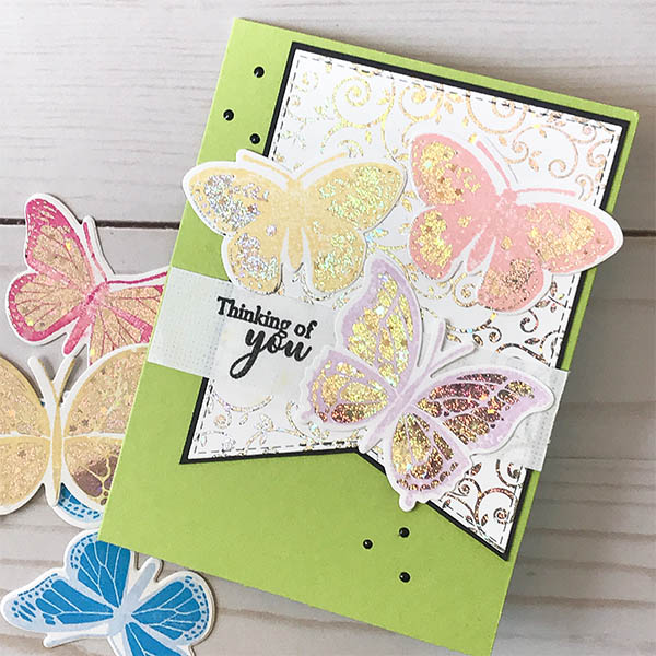 Butterfly Stamp-n-Foil Card Design