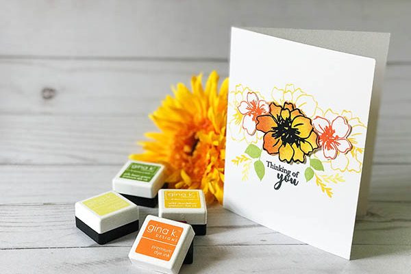 Sunflower Inspired Simple Card Design