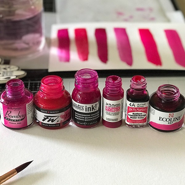 Painting with Dr. Ph Martin's Radiant Watercolors - Indigojade Creative