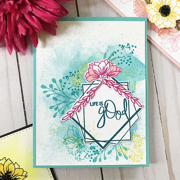 Life is Good from the Something Good in Everyday Stamp Set with Gina K Designs
