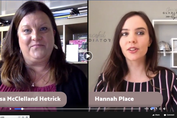 Facebook Live Interview with Hannah Place Graceful Gladiator