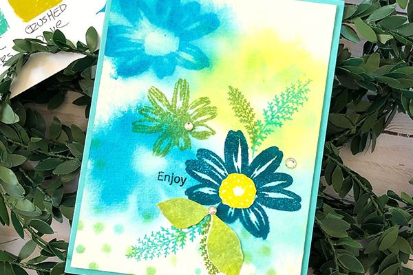 Watercolor Stamping Flowy Florals