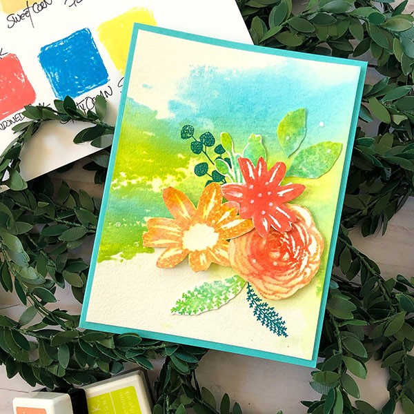 Watercolor Florals that are Bright + Popping with Color