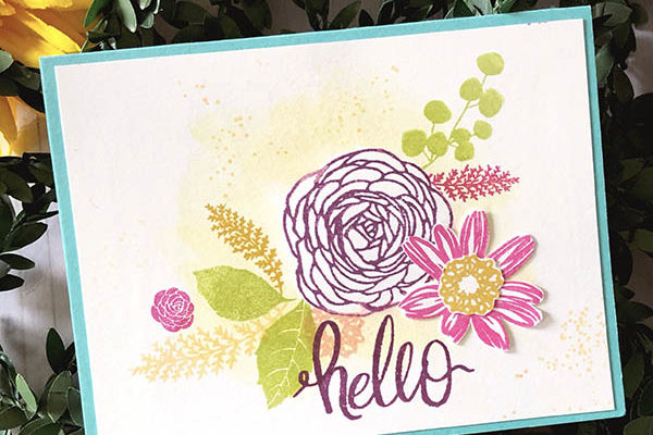 Stamping Masked Bouquets