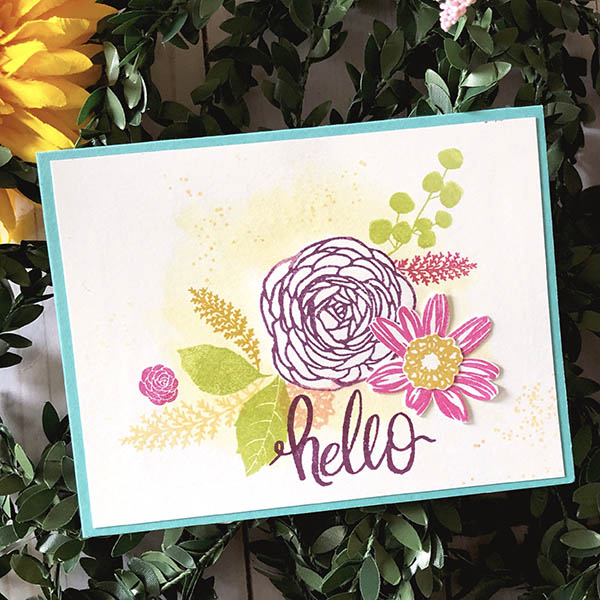 Stamping Masked Bouquets