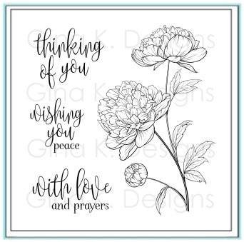 Peaceful Florals Stamp set by Gina K Designs