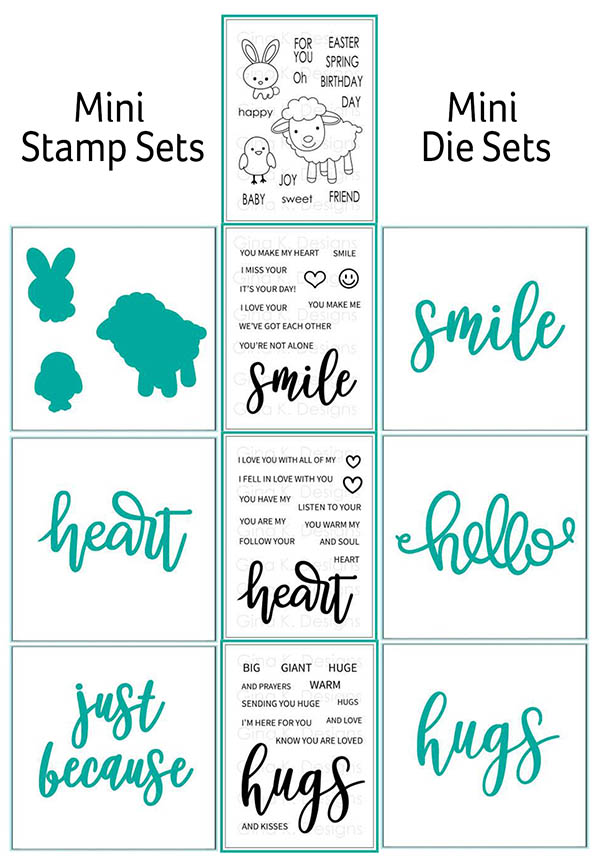 Mini stamps sets and dies