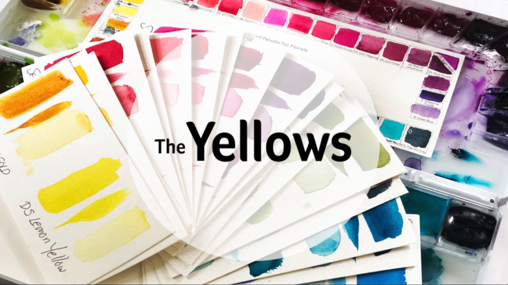 Mixed Brand Watercolor Palette Yellows