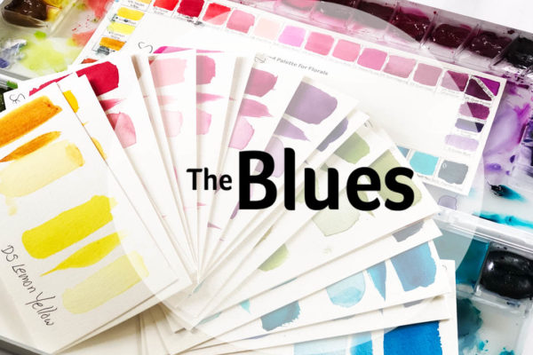 Watercolor Palette the Blues