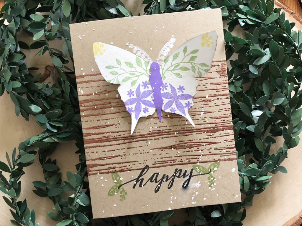 Rustic Butterfly Card Design with Gina K Designs