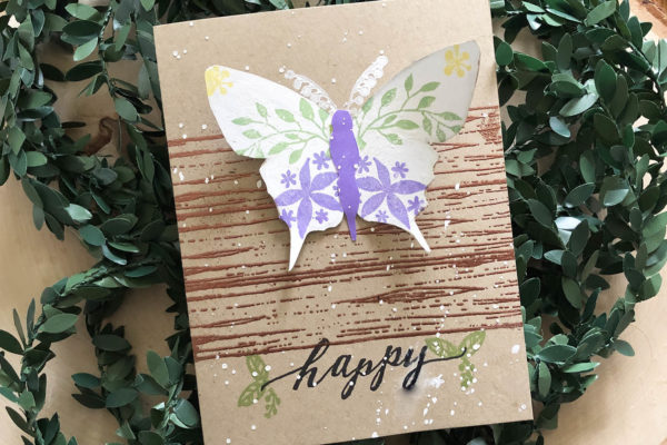 Rustic Butterfly Card Design with Gina K Designs