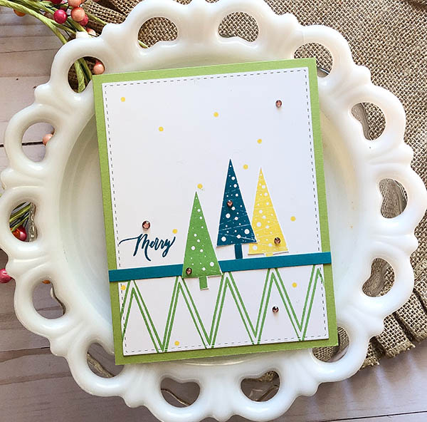 Holiday Trees by Beth Silaika Card sample