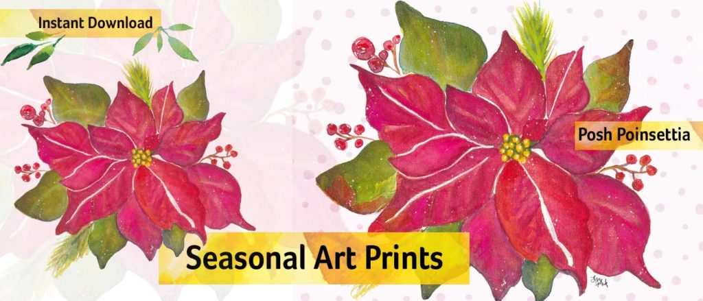 Poinsettia Art Print