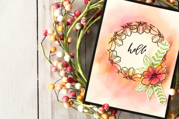 Card design using Woodland Whimsy stamp set
