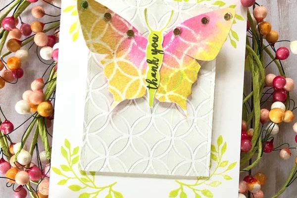stencil pattern play with the your wings stamp set