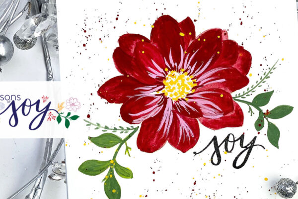 flowers in gouache