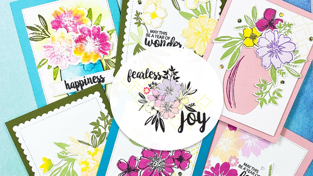 Card inspiration using the Fearless Joy stamp set