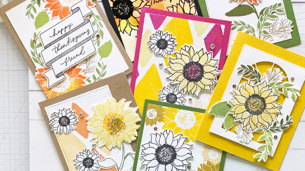 Bloom and Grow samples of cards