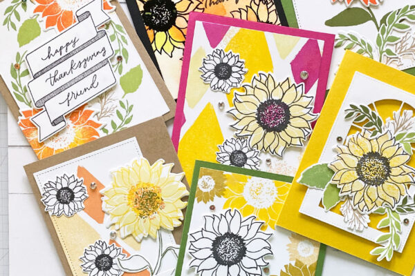 Bloom and Grow samples of cards
