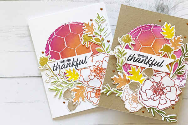 Card showing color blending