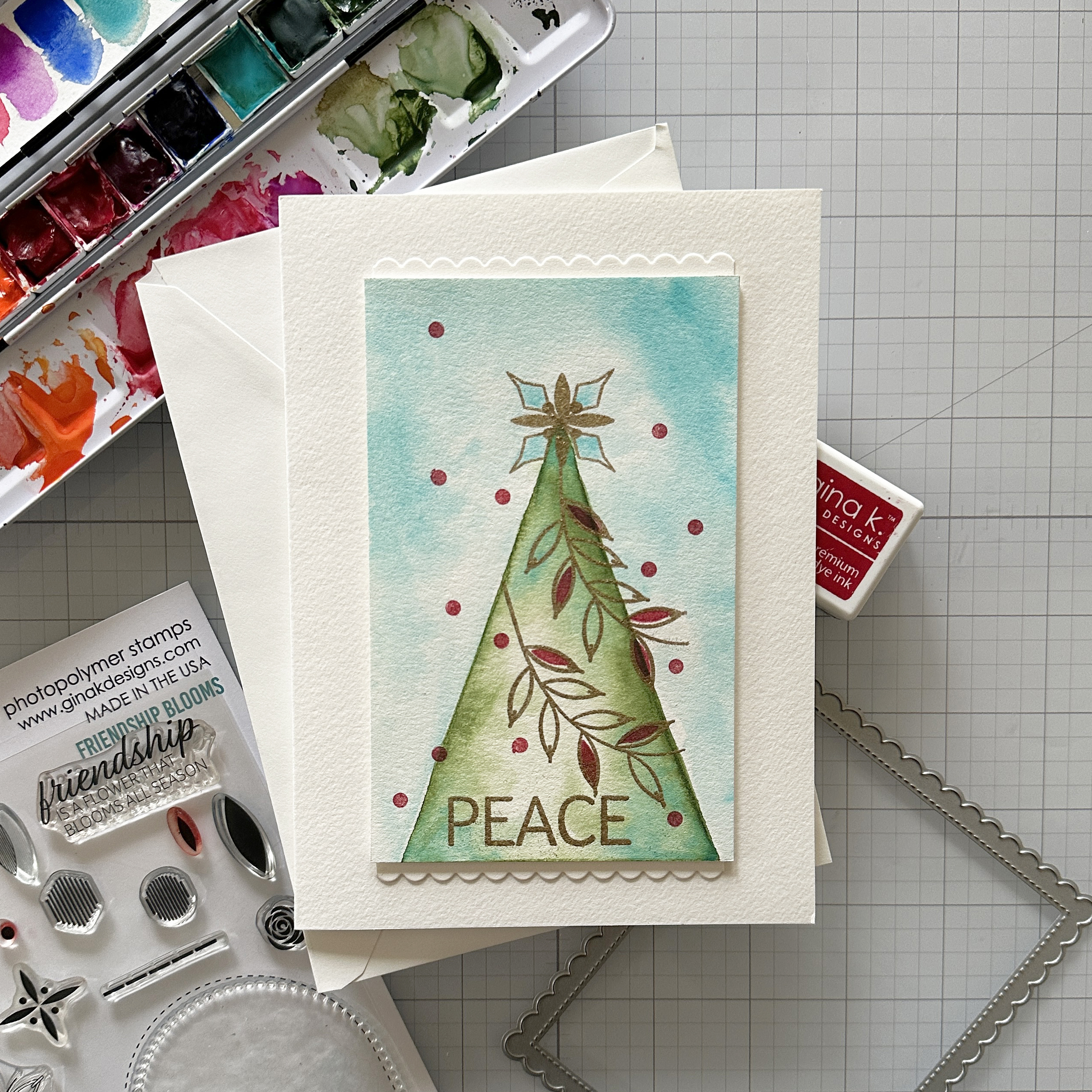 Holiday tree card